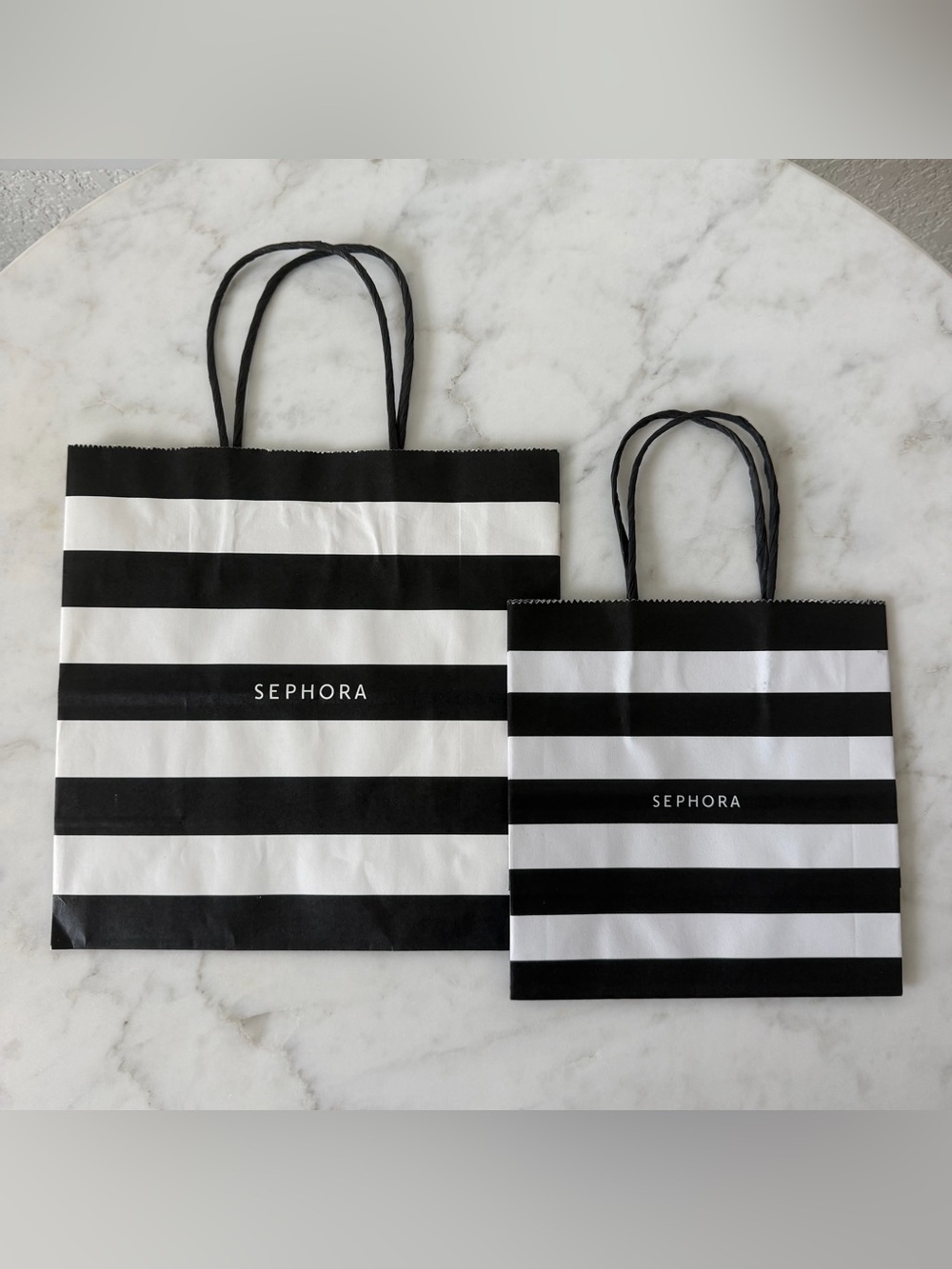 2 (Two) Sephora Paper Bags